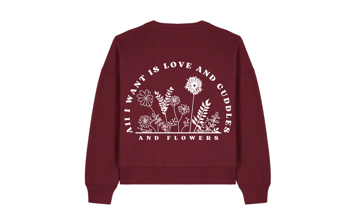 Burgundy Love Sweater