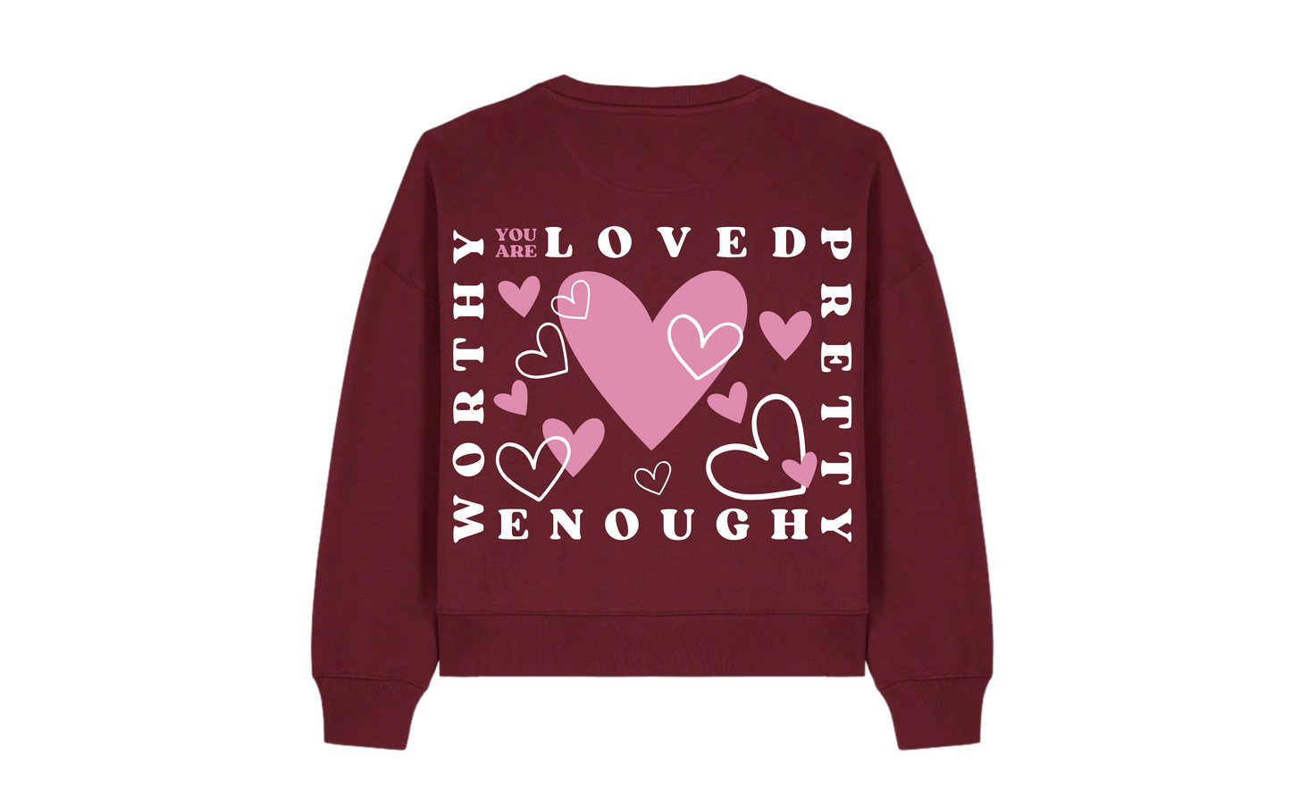 Burgundy Love Sweater