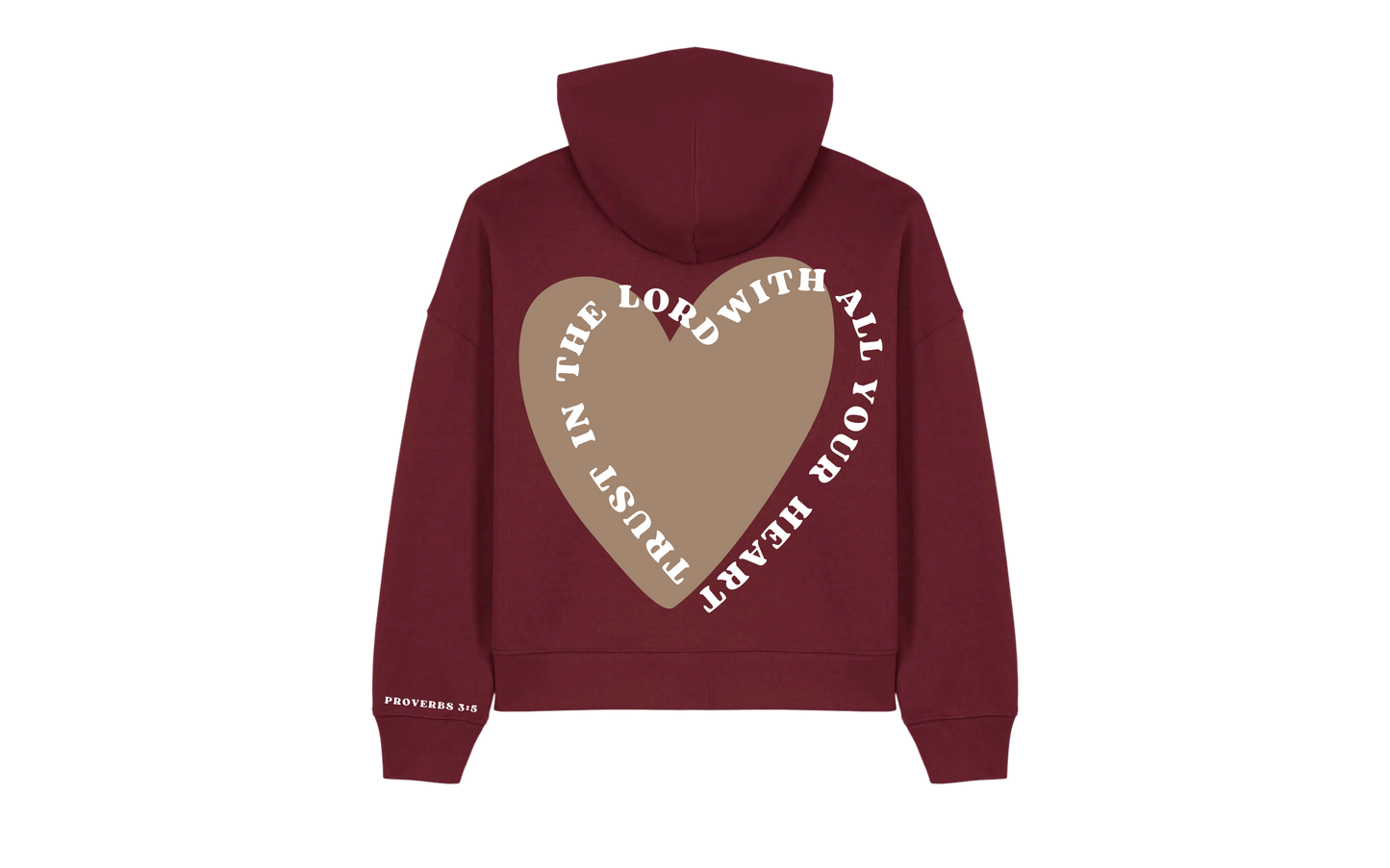 Burgundy Love Hoodie