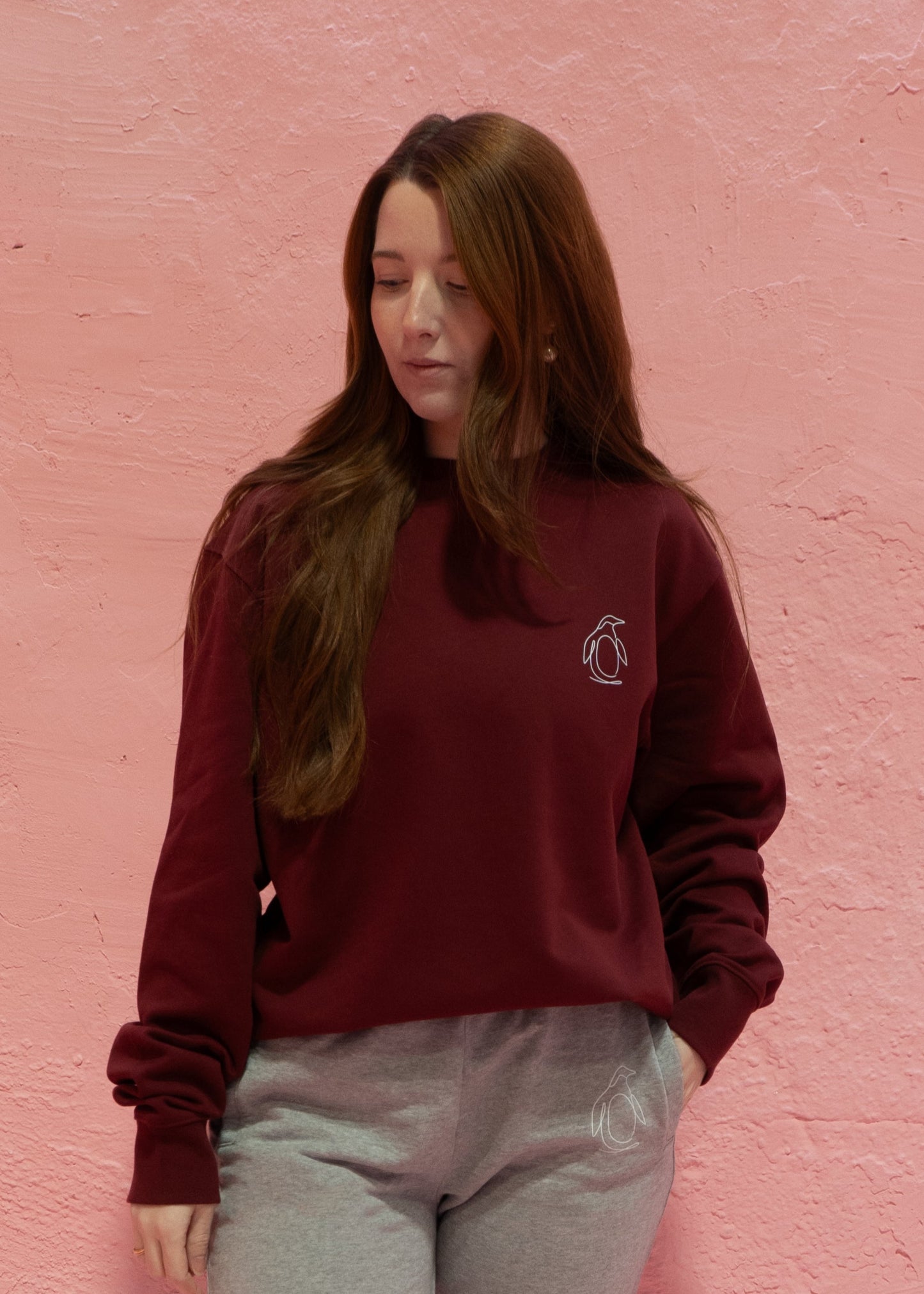 Burgundy Love Sweater