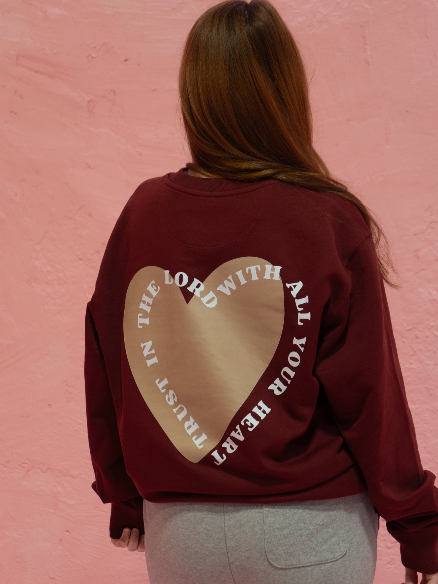 Burgundy Love Sweater