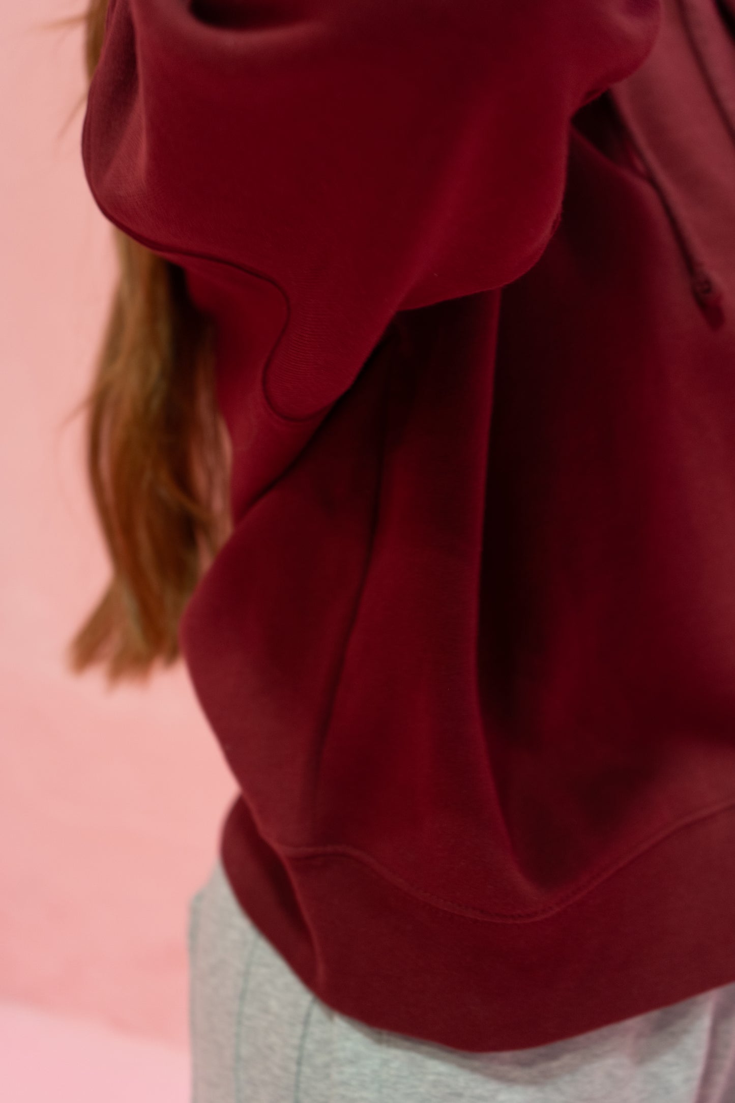 Burgundy Love Hoodie