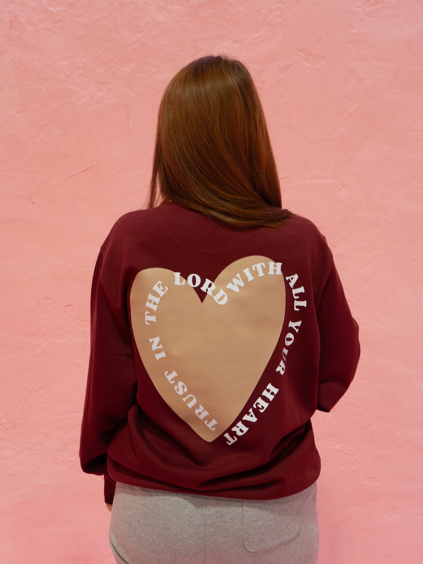 Burgundy Love Sweater